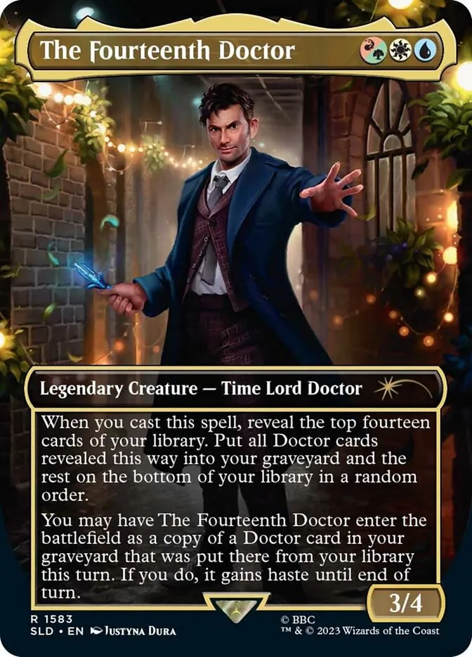 2019 Secret Lair Drop The Fourteenth Doctor #1583 rare card image