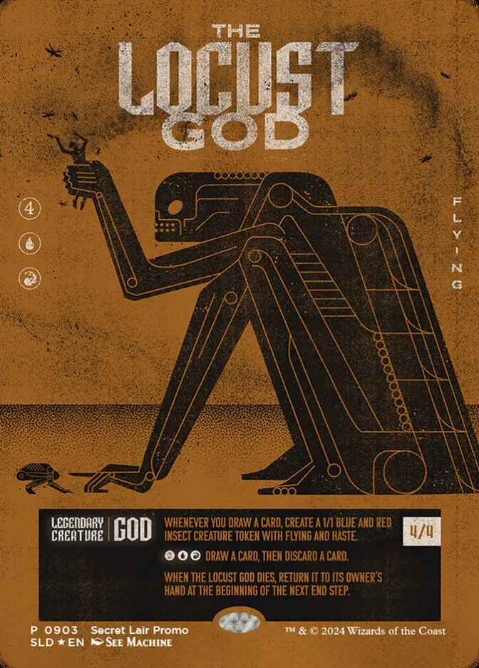 2019 Secret Lair Drop The Locust God #903 mythic card image