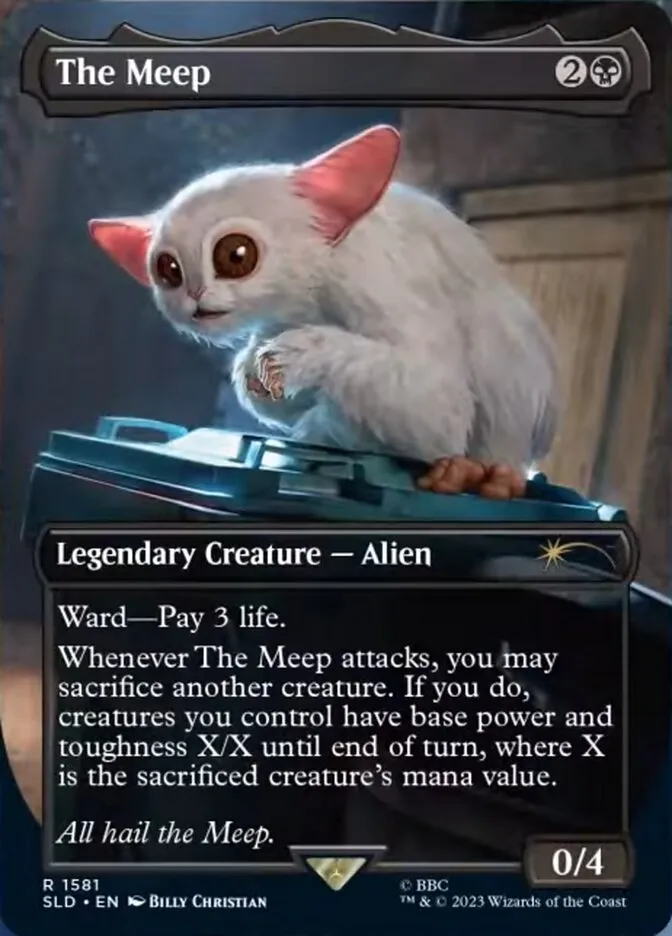 2019 Secret Lair Drop The Meep #1581 rare card image