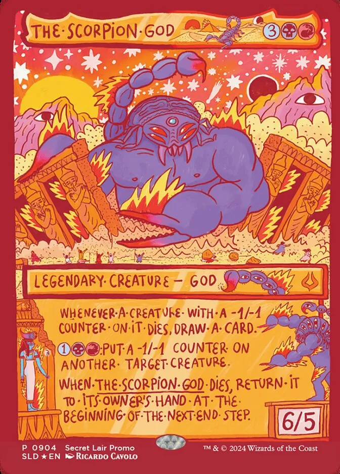 2019 Secret Lair Drop The Scorpion God #904 mythic card image