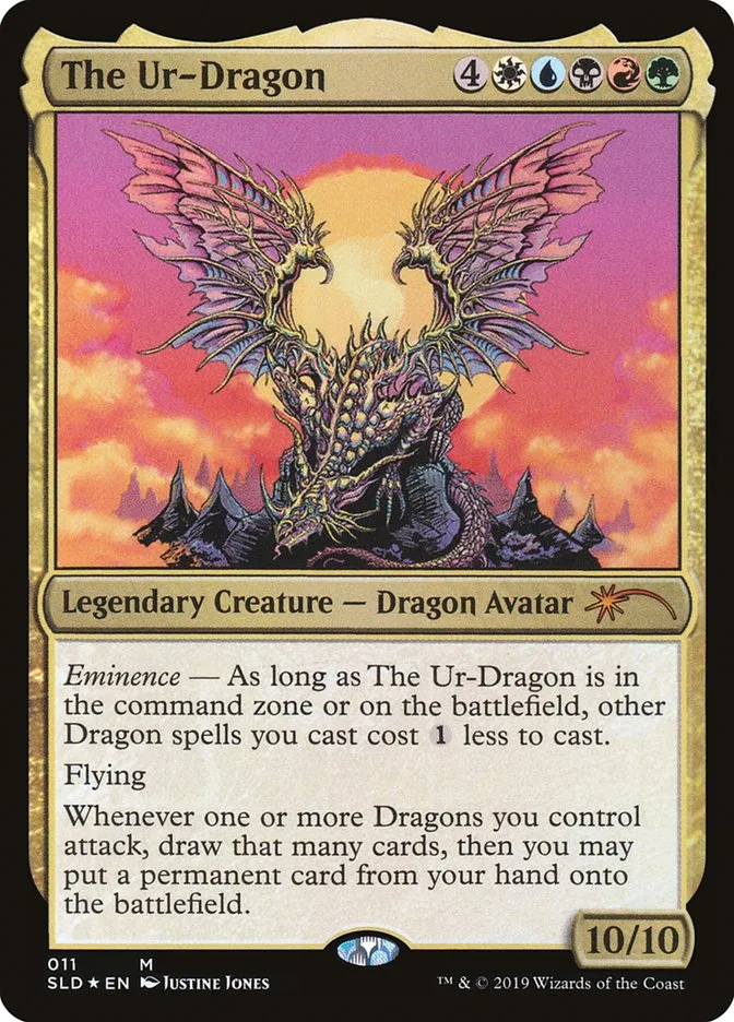 2019 Secret Lair Drop The Ur-Dragon mythic #11 mythic card image