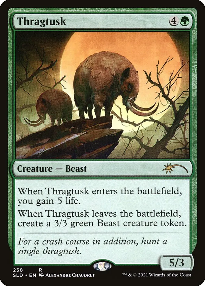 2019 Secret Lair Drop Thragtusk #238 rare card image