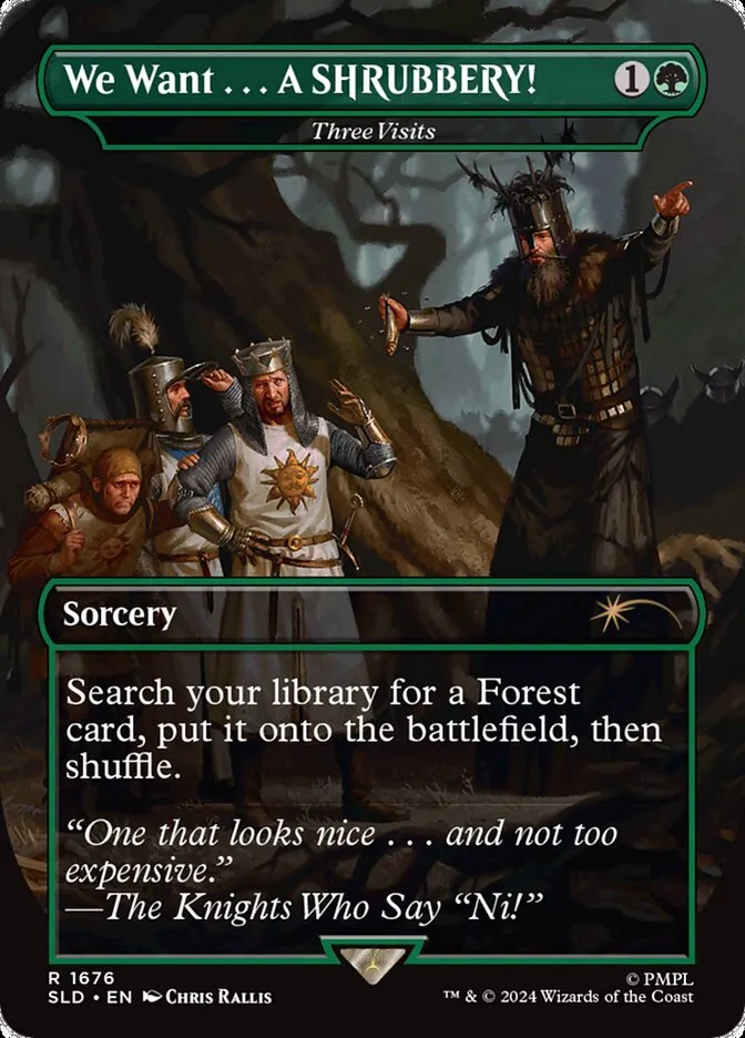 2019 Secret Lair Drop Three Visits #1676 rare card image
