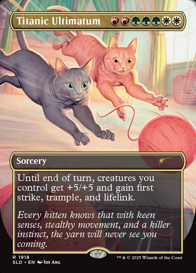 2019 Secret Lair Drop Titanic Ultimatum #1918 rare card image