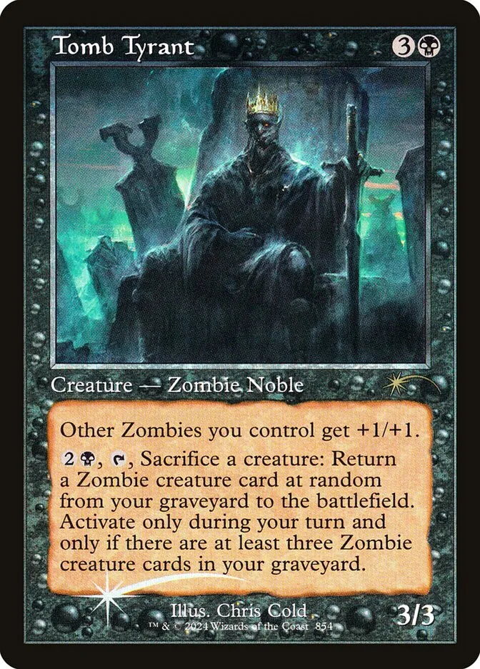 2019 Secret Lair Drop Tomb Tyrant #854 rare card image