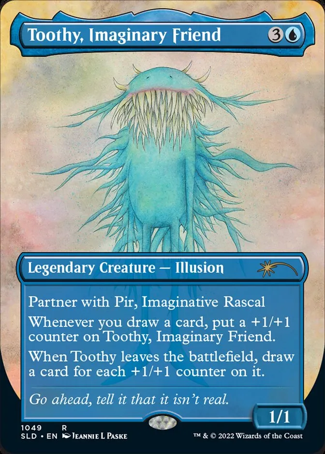 2019 Secret Lair Drop Toothy, Imaginary Friend #1049 rare card image