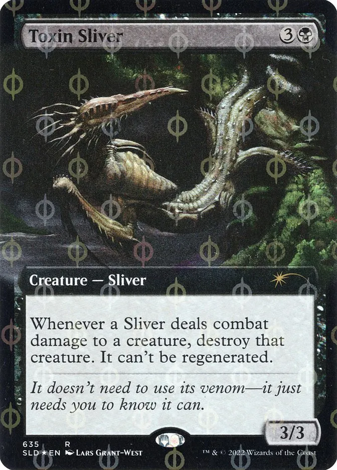 2019 Secret Lair Drop Toxin Sliver #635Φ rare card image