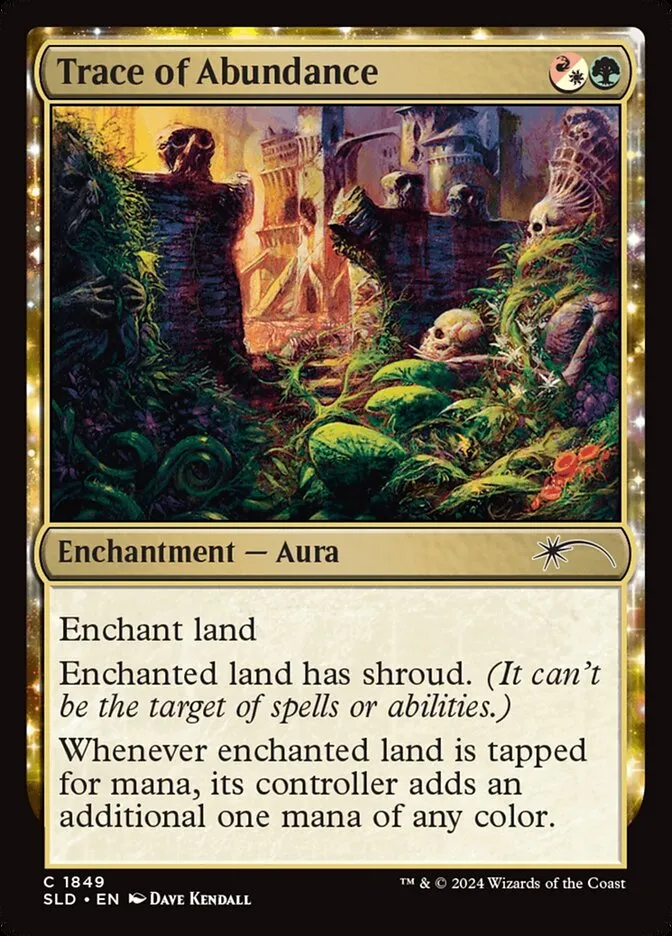 2019 Secret Lair Drop Trace of Abundance #1849 common card image