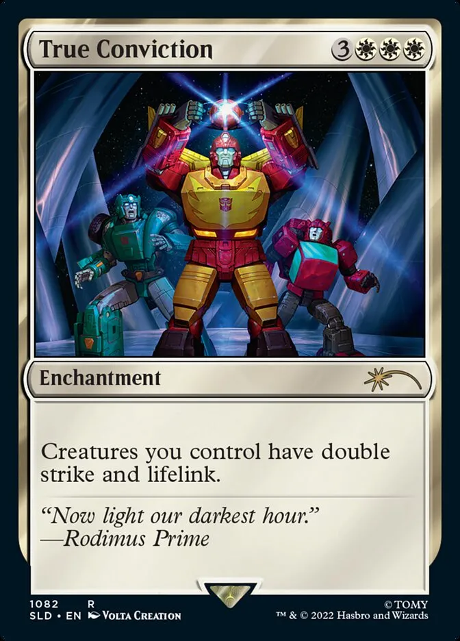 2019 Secret Lair Drop True Conviction #1082 rare card image