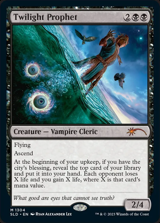 2019 Secret Lair Drop Twilight Prophet #1304 mythic card image