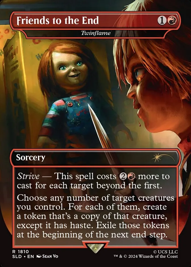 2019 Secret Lair Drop Twinflame #1810 rare card image