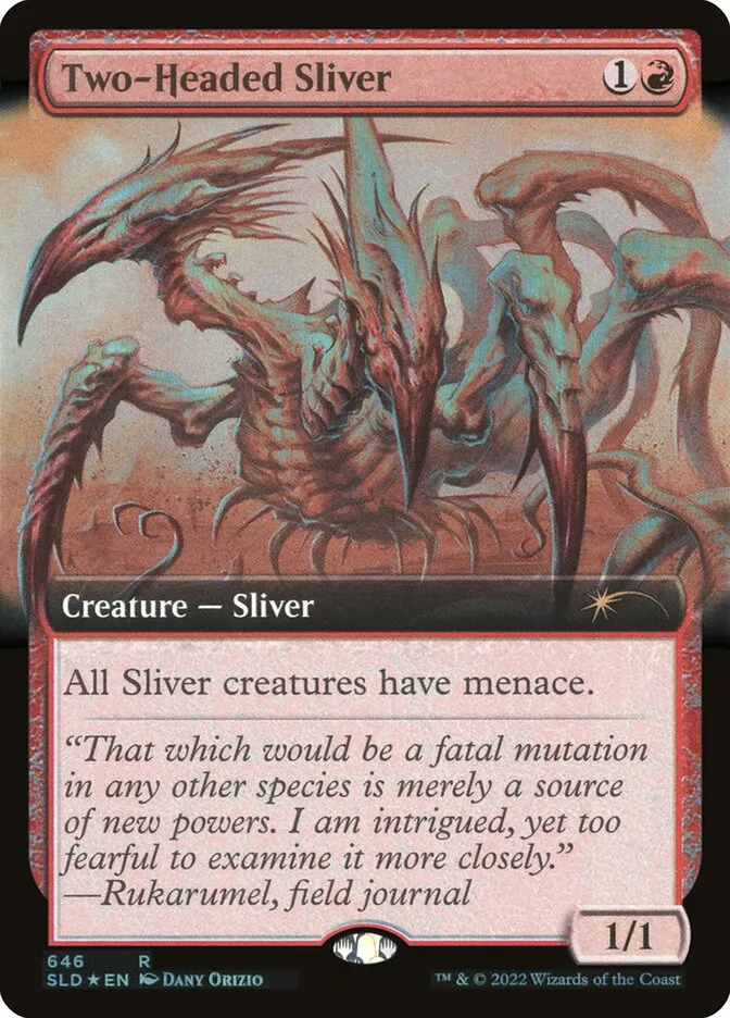2019 Secret Lair Drop Two-Headed Sliver #646 rare card image