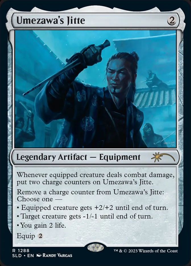 2019 Secret Lair Drop Umezawa's Jitte #1288 rare card image