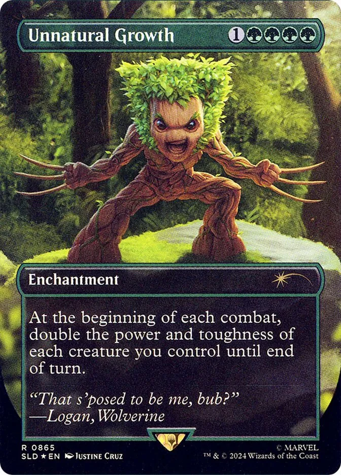 2019 Secret Lair Drop Unnatural Growth [Foil] rare #865 rare card image