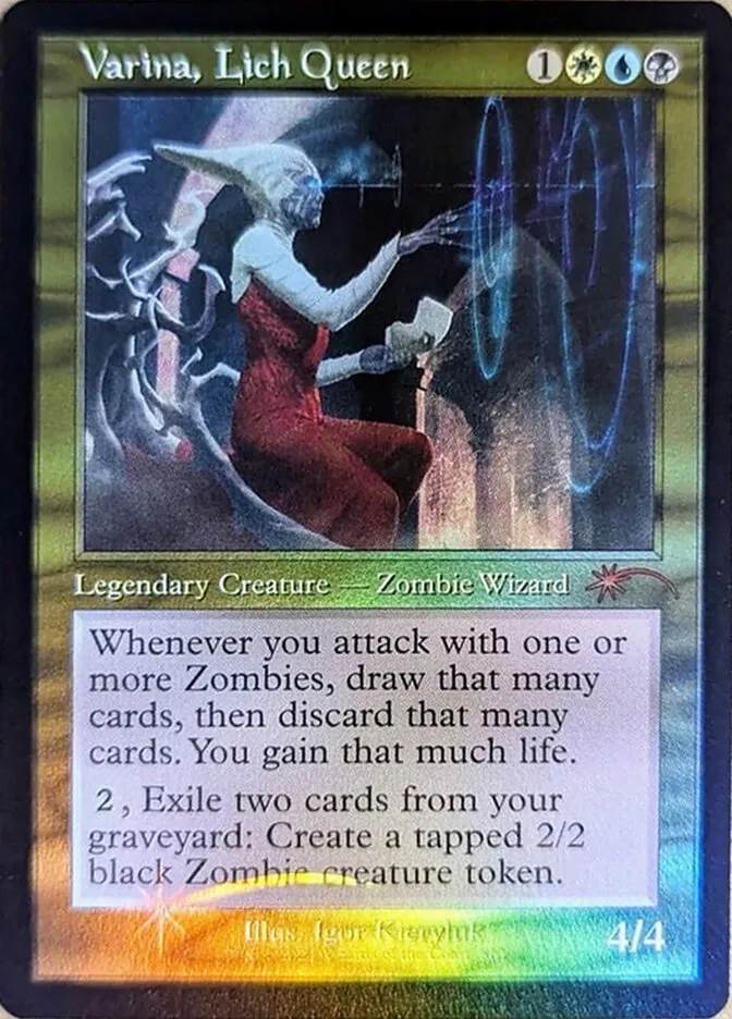 2019 Secret Lair Drop Varina, Lich Queen #861 mythic card image