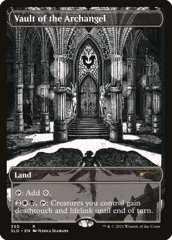 2019 Secret Lair Drop Vault of the Archangel #350 rare card image