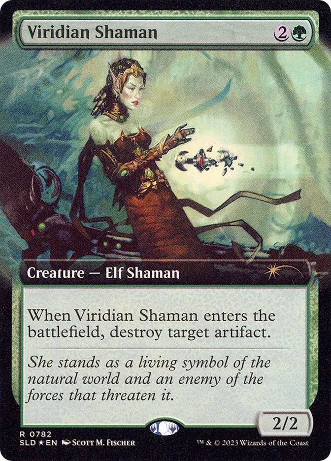 2019 Secret Lair Drop Viridian Shaman #782 rare card image