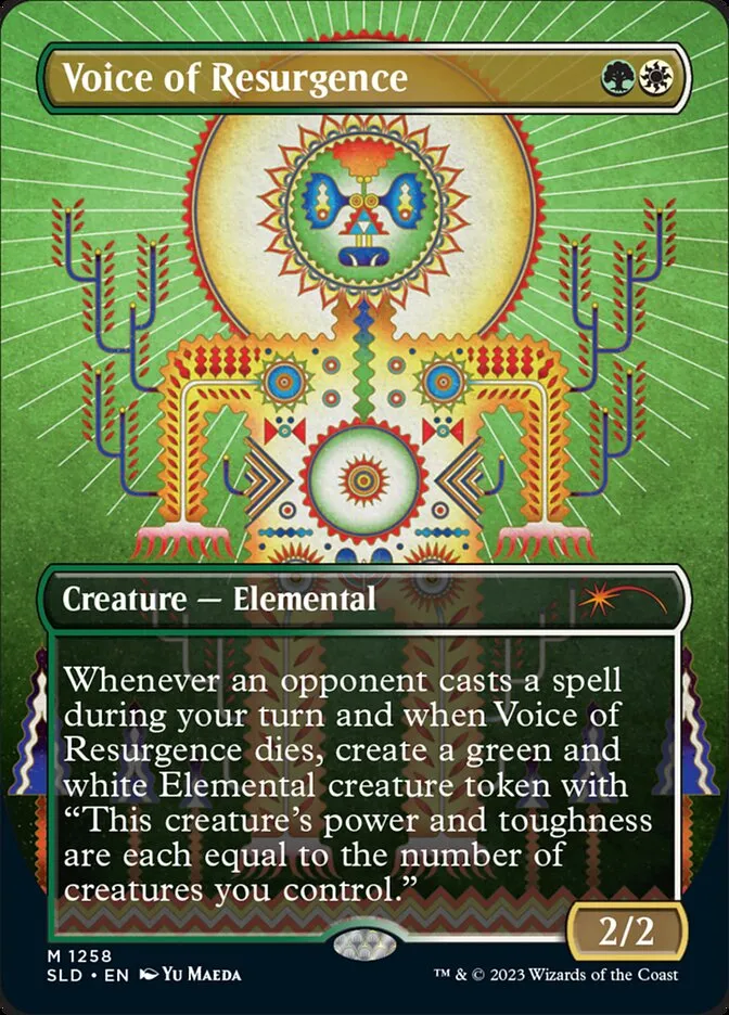 2019 Secret Lair Drop Voice of Resurgence #1258 mythic card image