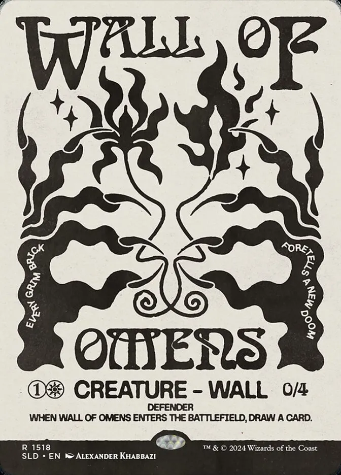 2019 Secret Lair Drop Wall of Omens #1518 rare card image