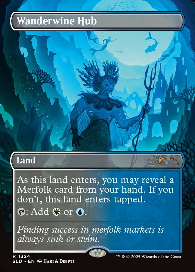 2019 Secret Lair Drop Wanderwine Hub #1324 rare card image