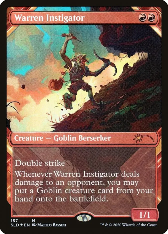 2019 Secret Lair Drop Warren Instigator mythic #157 mythic card image
