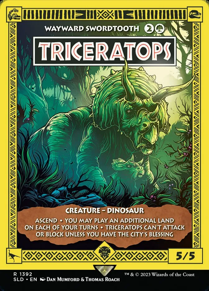 2019 Secret Lair Drop Wayward Swordtooth #1392 rare card image