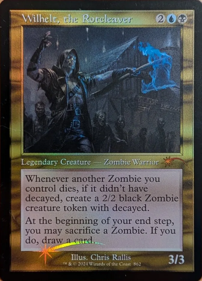 2019 Secret Lair Drop Wilhelt, the Rotcleaver #862 mythic card image