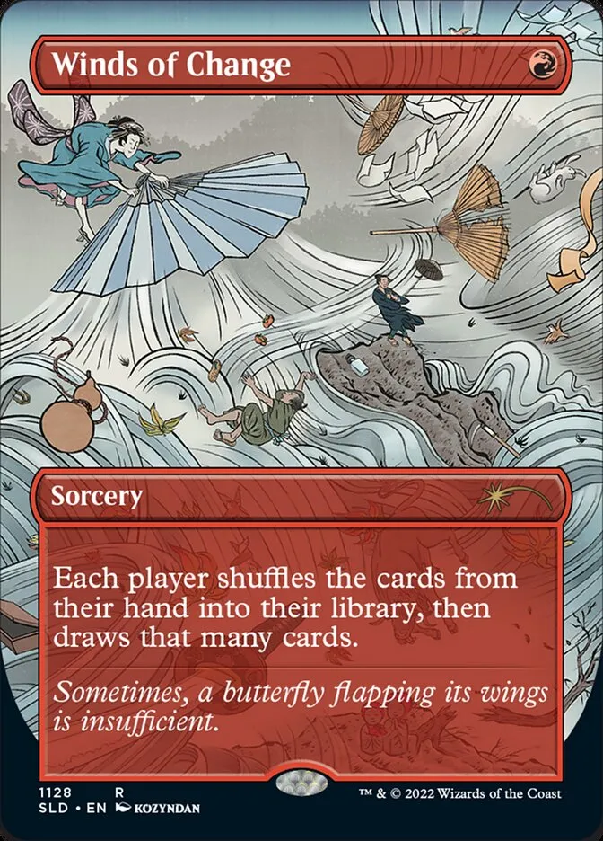 2019 Secret Lair Drop Winds of Change #1128 rare card image