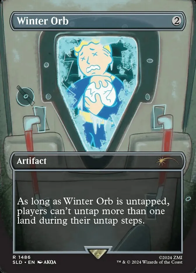 2019 Secret Lair Drop Winter Orb #1486 rare card image