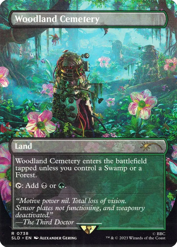 2019 Secret Lair Drop Woodland Cemetery #738 rare card image