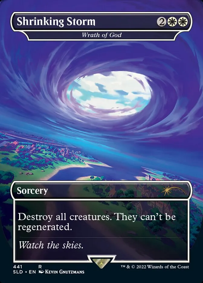 2019 Secret Lair Drop Wrath of God #441 rare card image