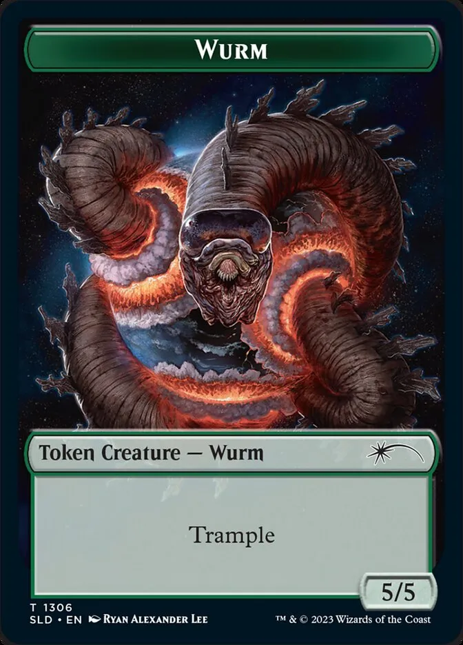 2019 Secret Lair Drop Wurm #1306 common card image