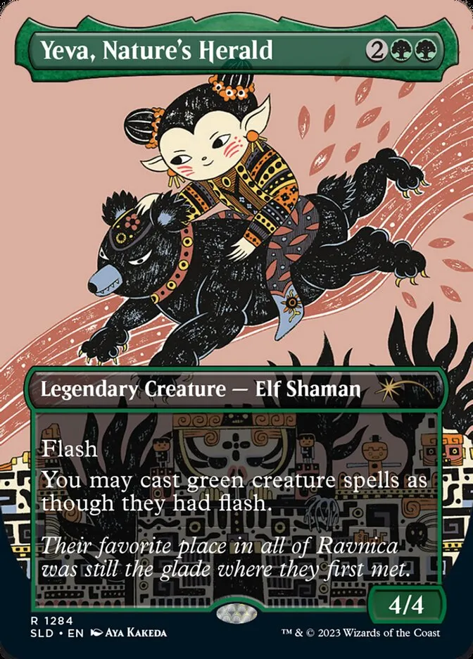 2019 Secret Lair Drop Yeva, Nature's Herald #1284 rare card image