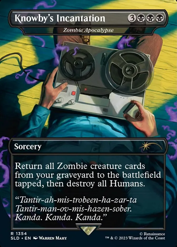 2019 Secret Lair Drop Zombie Apocalypse #1354 rare card image
