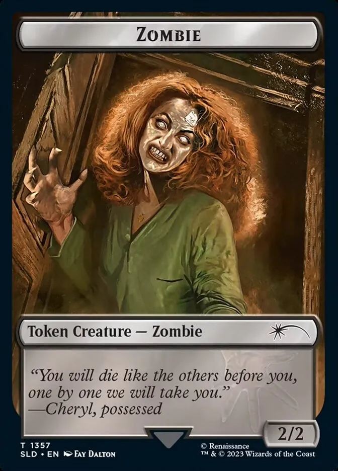 2019 Secret Lair Drop Zombie #1357 common card image
