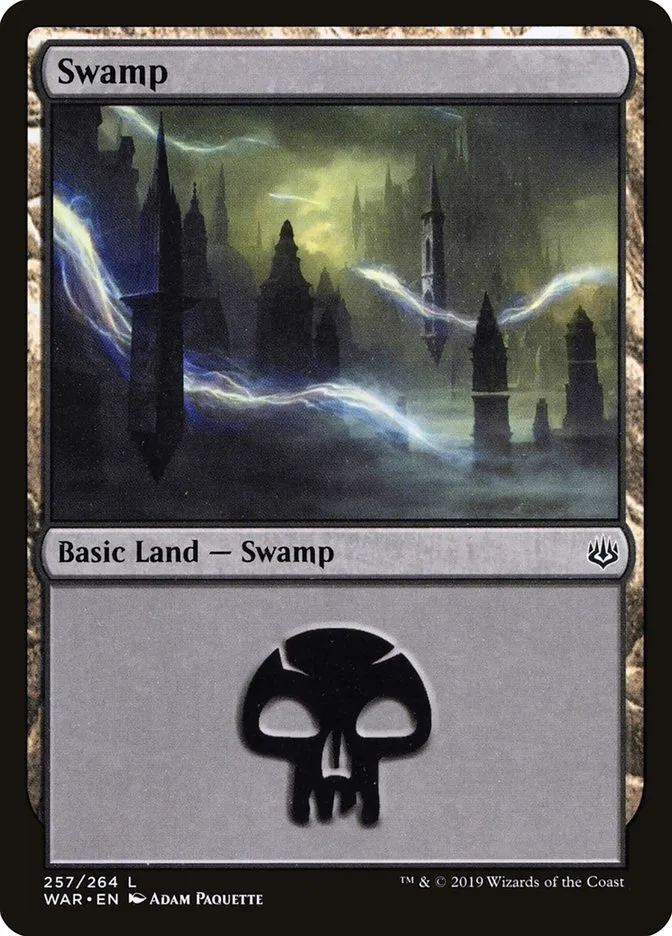 2019 War of the Spark Swamp #257 common card image