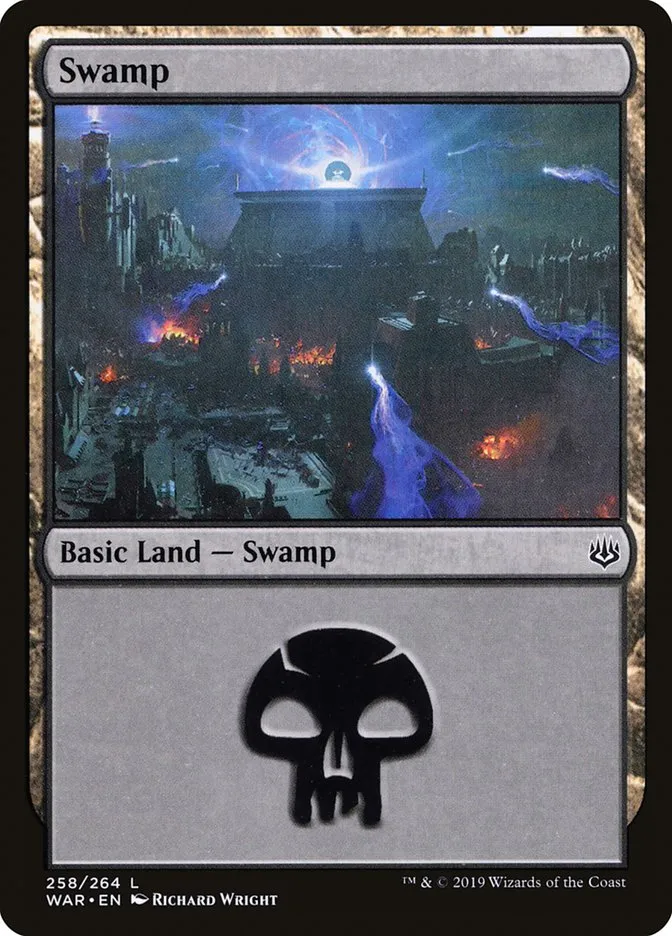 2019 War of the Spark Swamp #258 common card image