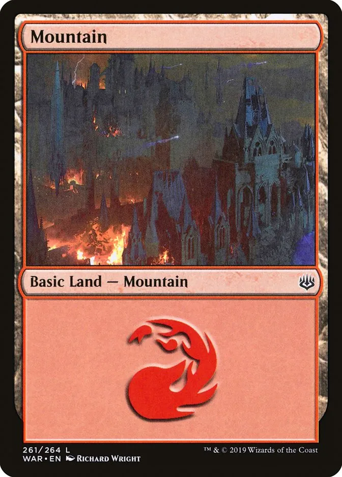 2019 War of the Spark Mountain #261 common card image