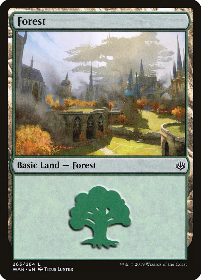 2019 War of the Spark Forest #263 common card image