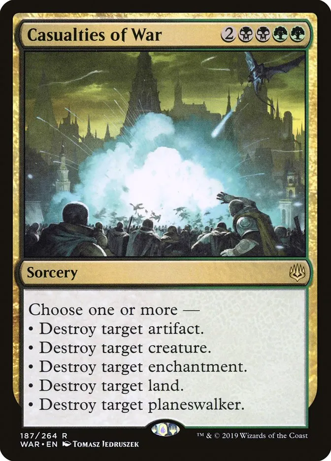 2019 War of the Spark Casualties of War #187 rare card image