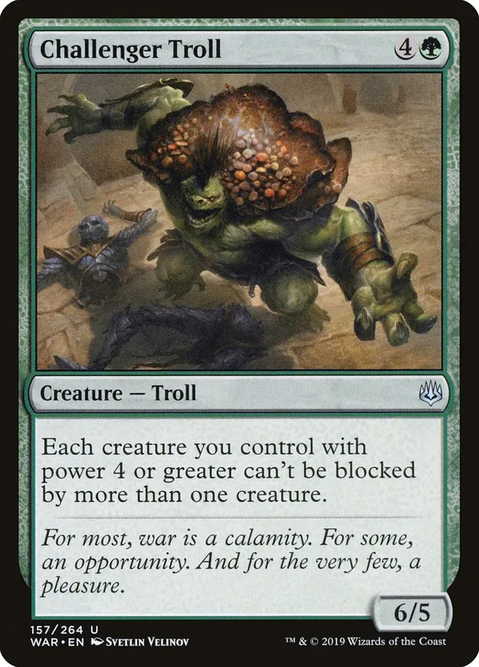2019 War of the Spark Challenger Troll #157 uncommon card image