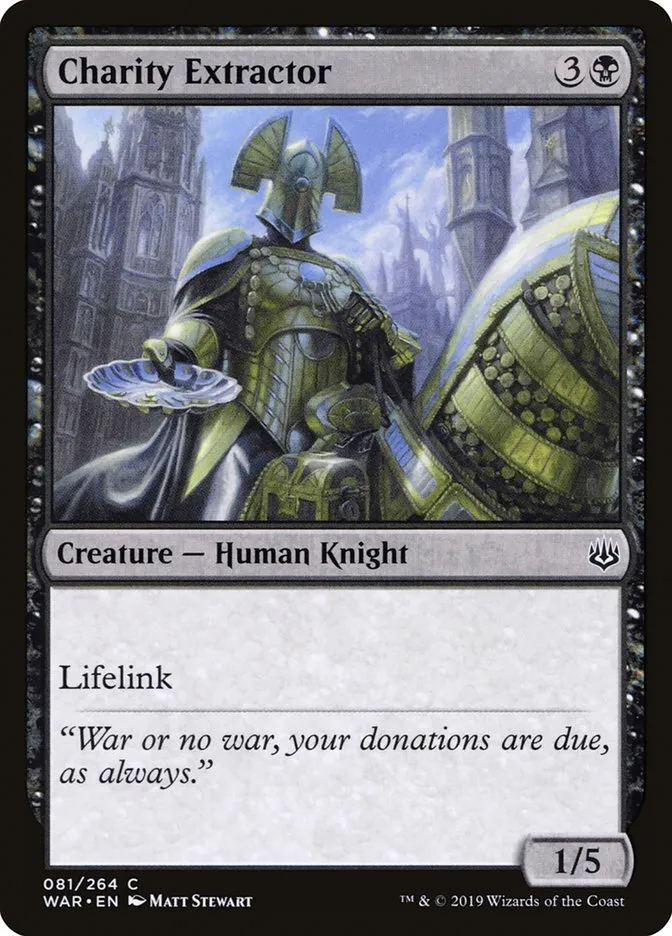 2019 War of the Spark Charity Extractor #81 common card image