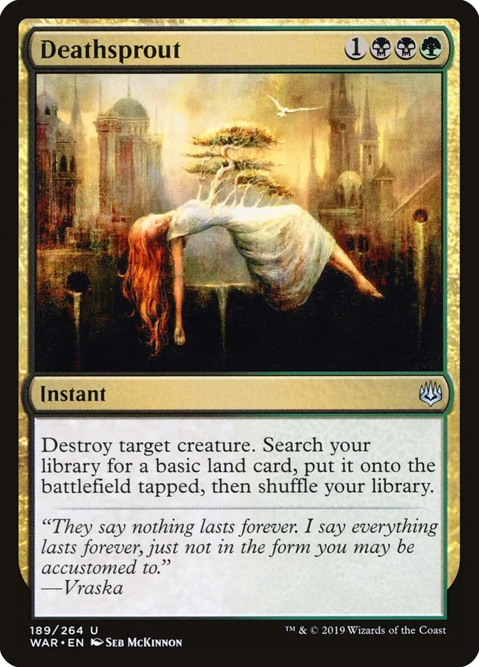 2019 War of the Spark Deathsprout #189 uncommon card image
