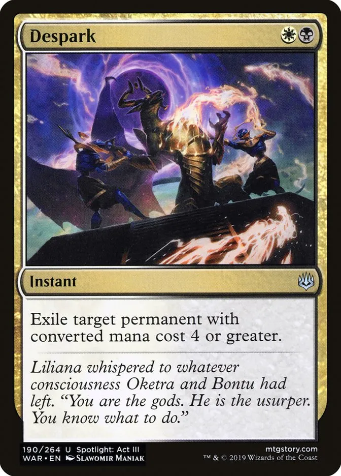2019 War of the Spark Despark #190 uncommon card image