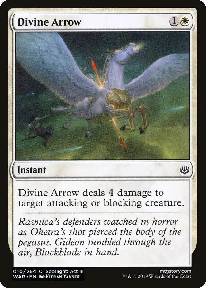 2019 War of the Spark Divine Arrow common #10 common card image