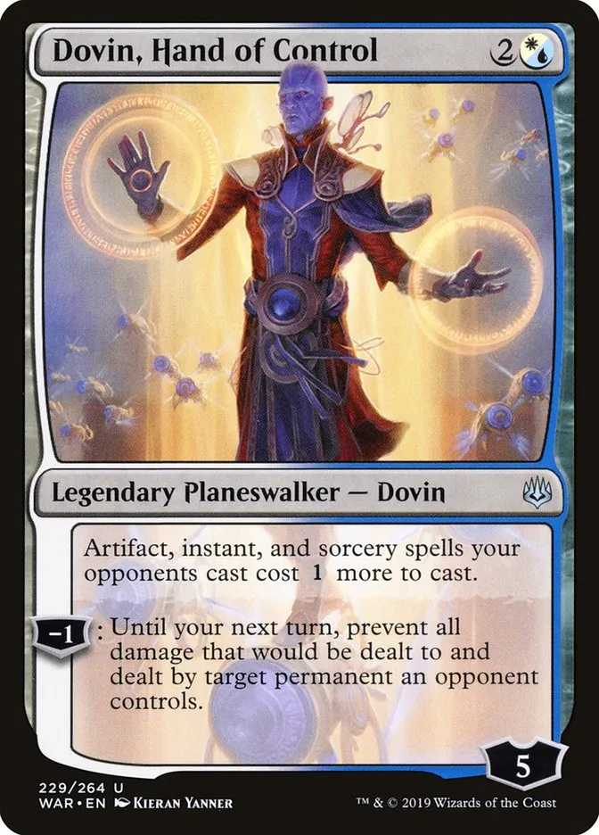 2019 War of the Spark Dovin, Hand of Control #229 uncommon card image