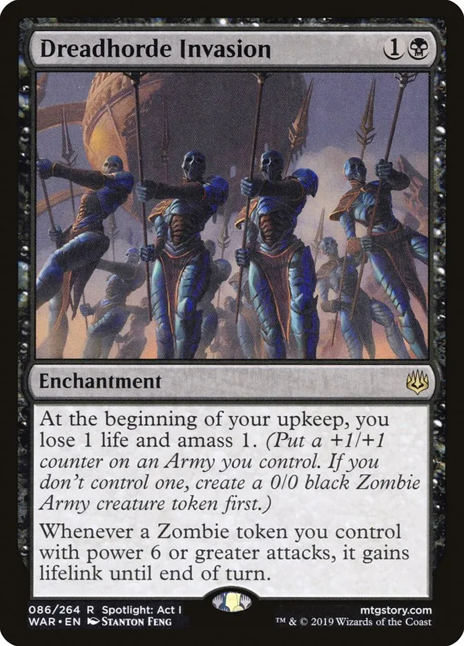 2019 War of the Spark Dreadhorde Invasion #86 rare card image