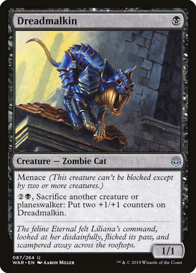 2019 War of the Spark Dreadmalkin #87 uncommon card image