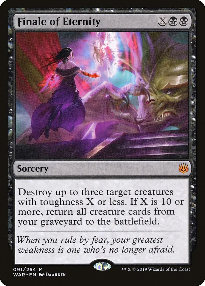 2019 War of the Spark Finale of Eternity #91 mythic card image