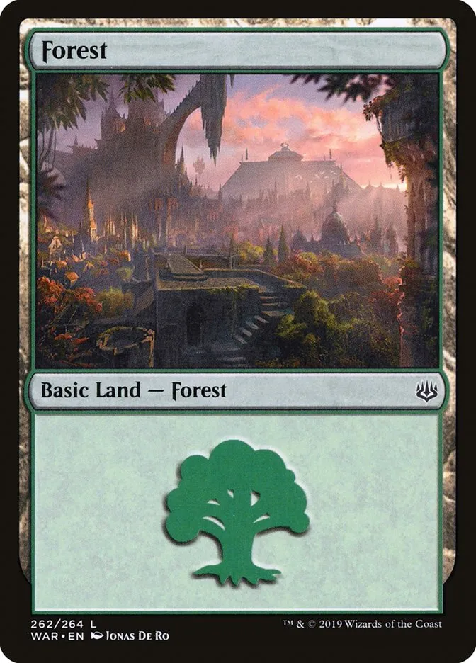 2019 War of the Spark Forest #262 common card image